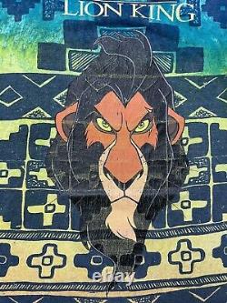 Vintage Disney The Lion King Scar All Over Imprimer T-shirt Homme Tie Dye Film 90s