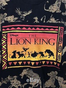 Vintage Le Roi Lion Film Film T-shirt T Disney Impeccable Osfa Va Comme Un XL