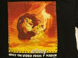 Vintage Le Roi Lion II Disney Promo Chemise Simba's Pride Large Double Sided