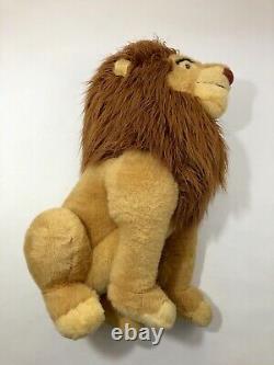 Vintage Le Roi Lion Mufasa Simba 30 Jumbo Énorme Lion Plush Disney Store