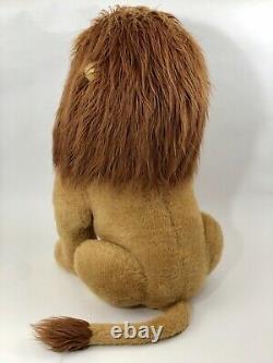Vintage Le Roi Lion Mufasa Simba 30 Jumbo Huge Lion Peluche Disney Store