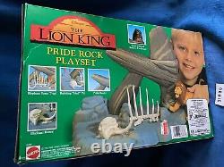Vintage Mattel Lion King Pride Rock Deluxe Playset 1994 66383 Nouvelle Boîte Scellée