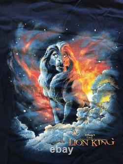 Vintage The Lion King Disney Graphic T Shirt Taille XL