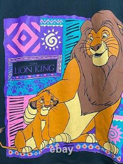 Vtg 90s Disney Le Roi Lion Rappelez-vous Qui Vous Êtes Film Promo Chemise Hommes Moyen