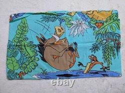 Vtg Années 90 Disney Lion King Simba Duvet Cover Fabric Sheets Literie Tropical Rare