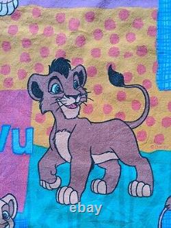 Vtg Disney Le Roi Lion Kovu Kiara Couette Feuilles De Couverture Simba Tissu Fée Kei Kawaii