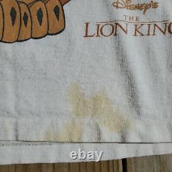 Vtg Disney The Lion King Scar T-shirt XL Status Stitch Front Dack Graphics Htf