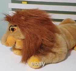 Vtg Lion King Plush Grande Marionnette Simba Walt Disney Company Mufasa 22