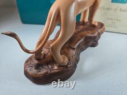 WDCC Disney Le Roi Lion 5ème Anniversaire Statue Nala's Joy 413590 Rares Avec Certificat d'Authenticité