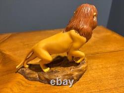 WDCC Disney Le Roi Lion Figurine Statue de l'Anniversaire des 5 Ans de Simba's Pride RARE LIRE M