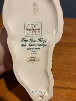 WDCC Disney Le Roi Lion Figurine Statue de l'Anniversaire des 5 Ans de Simba's Pride RARE LIRE M