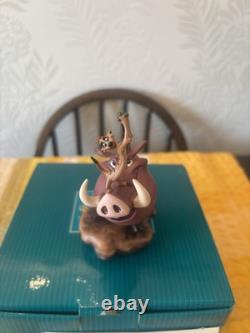 WDCC Le Roi Lion, Pumbaa et Timon, 'Double Problème' NOUVEAU dans la boîte et Certificat