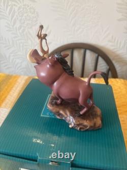 WDCC Le Roi Lion, Pumbaa et Timon, 'Double Problème' NOUVEAU dans la boîte et Certificat