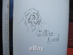 Walt Disney Art Du Lion King Signé Par Artistes & Dessin Original