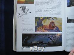 Walt Disney Art Du Lion King Signé Par Artistes & Dessin Original