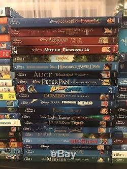 Walt Disney / DVD Pour Enfants / Blu-ray 72 Disques Lot Lion King, Tangled, Dumbo