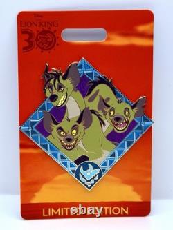 Walt Disney Imagineering Pin du 30e anniversaire du Roi Lion 2024 Hyènes édition limitée à 300 exemplaires