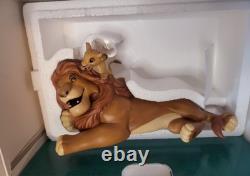 Walt Disney Mufasa & Simba Pals pour toujours Série d'hommage au Roi Lion de Disney COA