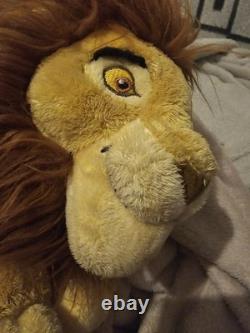 Walt Disney World Le Roi Lion Mufasa Peluche Vintage Rarissime