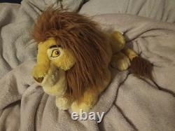 Walt Disney World Le Roi Lion Mufasa Peluche Vintage Rarissime