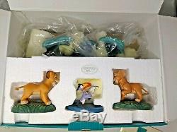 Wdcc Disney Simba Nala Zazu Voir ICI Lion King Abreuvoir Avec Box & Coa A003