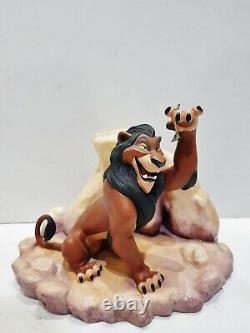 Wdcc Lion King Scar Life N'est Pas Juste, Est-ce + Boîte & Coa Disney Rare Figure