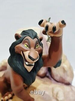 Wdcc Lion King Scar Life N'est Pas Juste, Est-ce + Boîte & Coa Disney Rare Figure