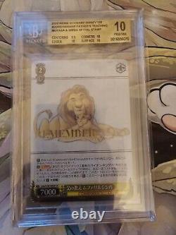 Weiss Schwarz Disney 100 Lion King BGS 10 Collection Pristine Dds/S104-006SP <br/>


<br/> Weiss Schwarz Disney 100 Lion King BGS 10 Collection Pristine Dds/S104-006SP